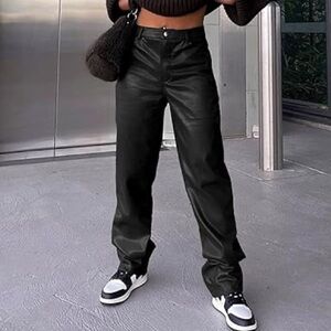 Amazon Faux Leather Jeans/Pants Size S